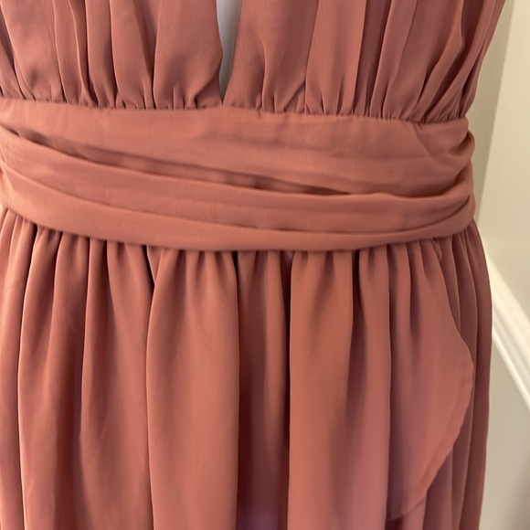 Ladies, very elegant mauve color summer dress size XL - Picture 3 of 12
